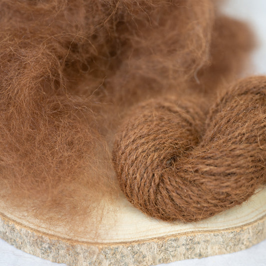Alpakawolle Mittelbraun