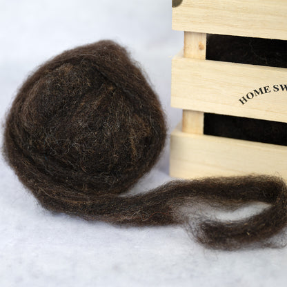 Kardenband Schafwolle Zwartbles